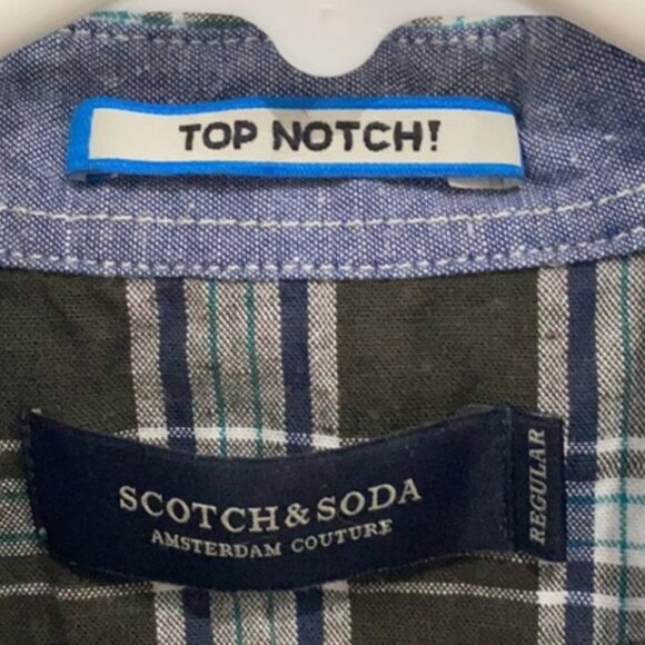Scotch & Soda • Plaid Button Down Shirt Size Small - Picture 5 of 5